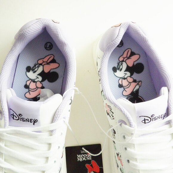Disney MINNIE MOUSE Ladies Sneaker Size 8 New In Box  Purple Lining - Picture 6 of 12